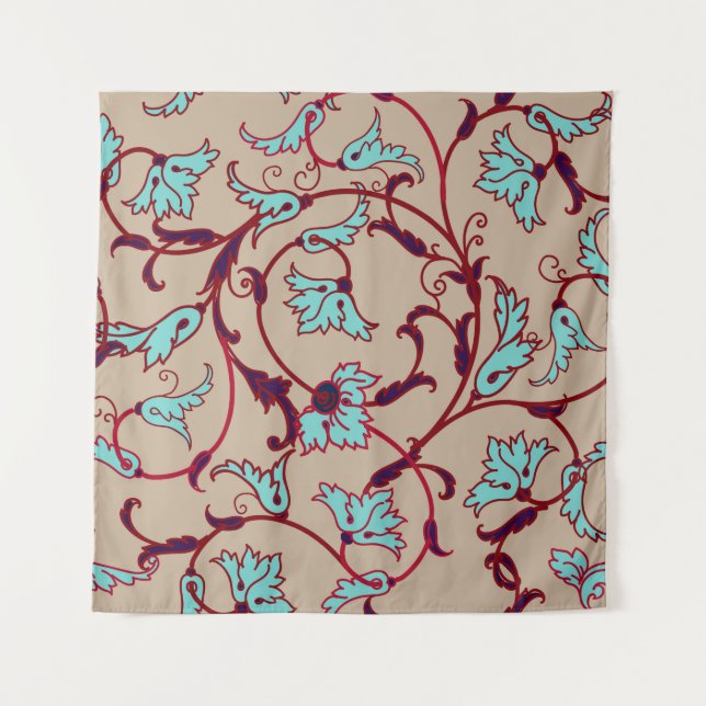 Vintage floral texture pattern. Seamless pattern,  Tapestry (Front)