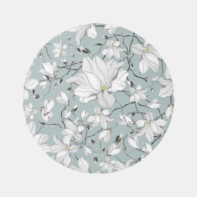 Vintage Floral Texture Seamless Pattern Rug (Front)