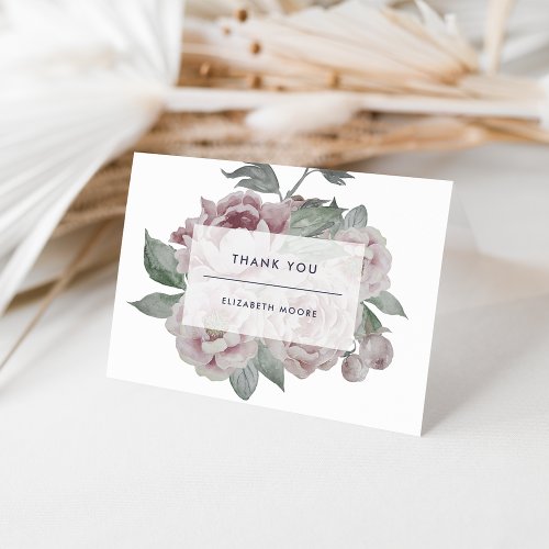 Vintage Floral Thank You Card