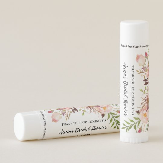 Vintage Floral Thank You Lip Balm | Zazzle.com