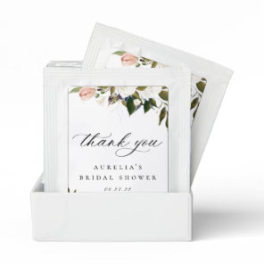 Vintage Floral Thank You Tea Bag Drink Mix