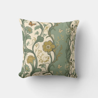 vintage floral throw pillow