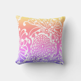 Vintage Floral  Throw Pillow