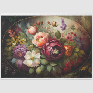 Vintage Floral. Tissue Paper