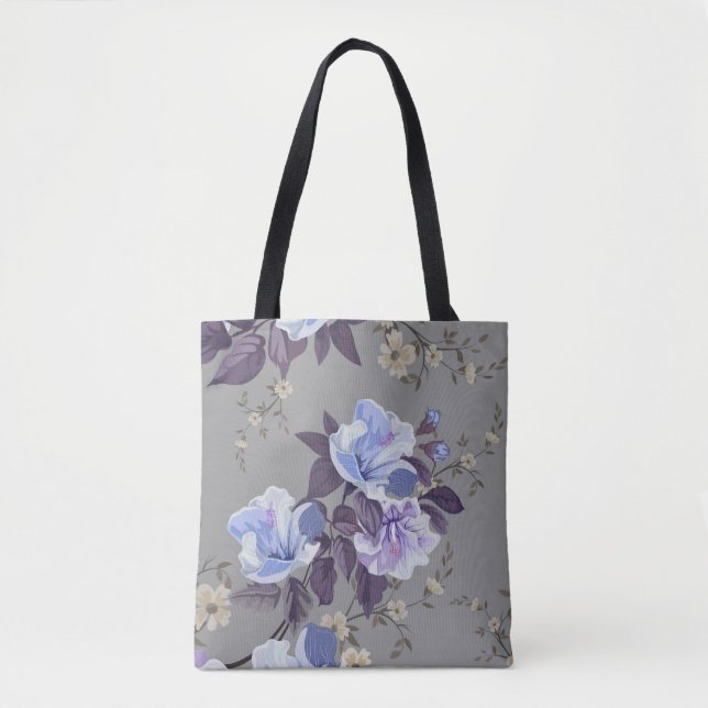 Vintage Floral Totel Tote Bag (Front)