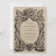 Vintage Floral Victorian Ornament Frame Wedding Invitation