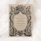 Vintage Floral Victorian Ornament Frame Wedding Invitation