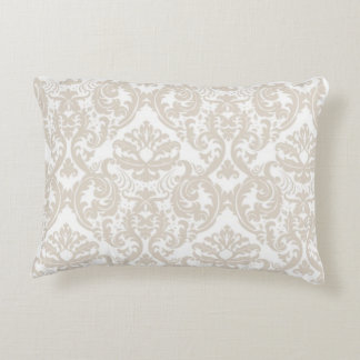 Vintage Floral Wallpaper Background Accent Pillow