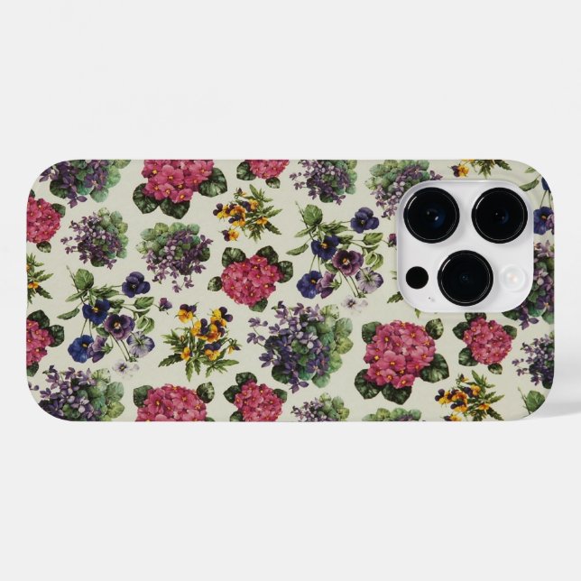Vintage Floral Wallpaper Case-Mate iPhone Case (Back (Horizontal))