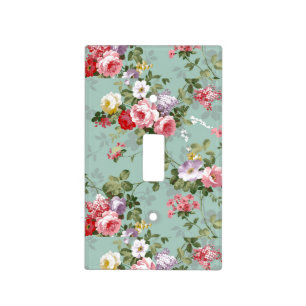 Vintage Floral Wallpaper Light Switch Cover