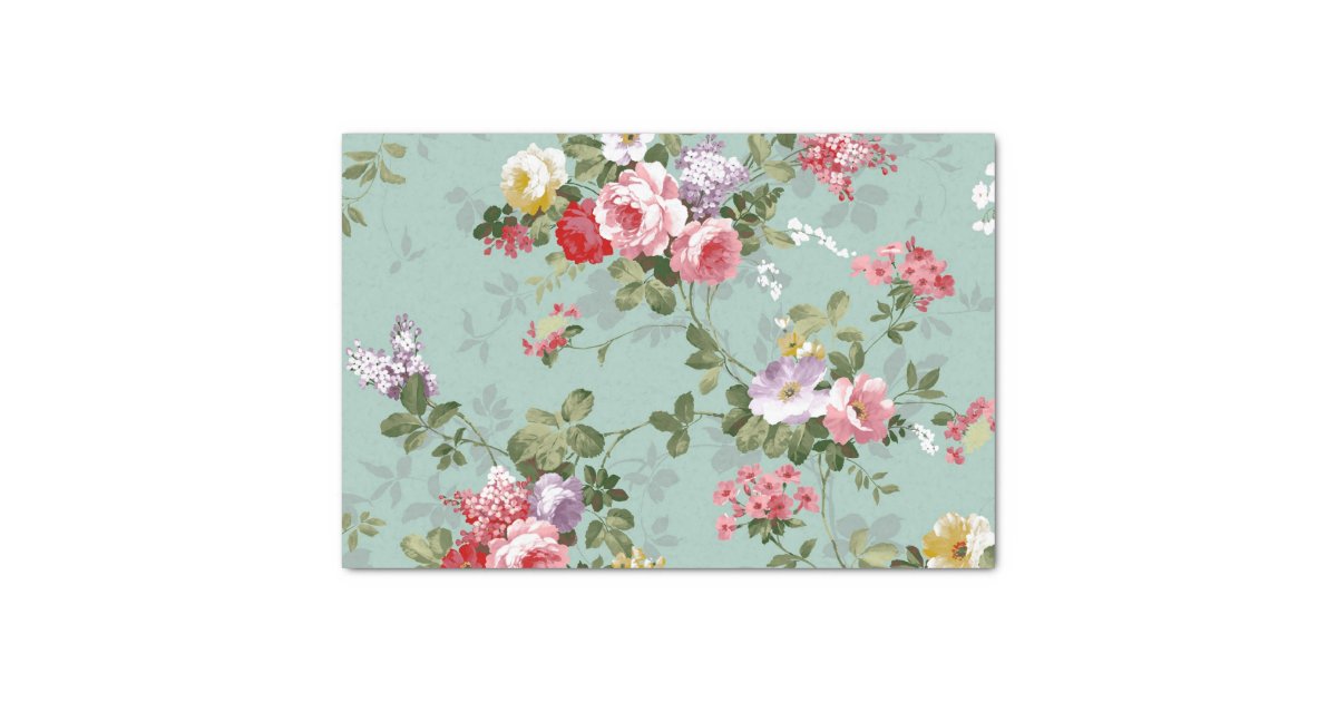 Shabby chic,victorian,floral,wallpaper,vintage, tissue paper