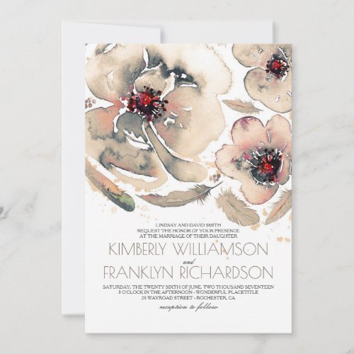 Vintage Floral Watercolor Ivory Cream Fall Wedding Invitation - Vintage watercolor flowers ivory, grey and blush wedding invitations. --- All design elements created by Jinaiji --------------------------------------- DESIGN YOUR OWN INVITATION: ------------------------------------------------
1. Just hit the “CUSTOMIZE IT” button and you will be able to change the font type, color, and size, along with a number of other things. 2. Before you click "Done", make sure the image is sized properly. Use the "Fill" or "Fit" buttons to fill the entire design area and ensure that you do not have any blank borders  3. See all products collection below