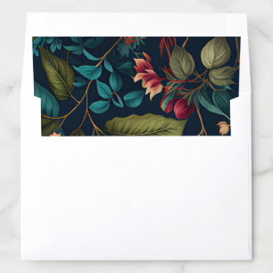 Vintage Floral Wedding Envelope Liner
