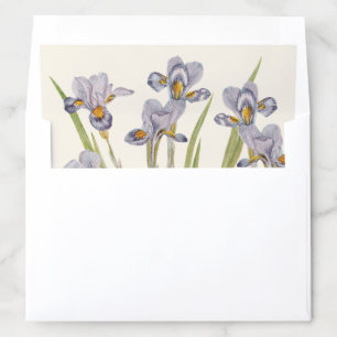 Vintage, floral, wedding envelope liner