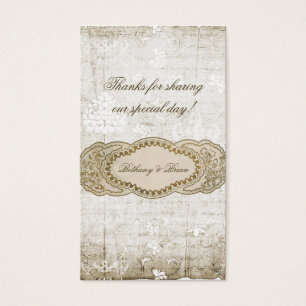 Vintage Floral Wedding Favor Gift Tags