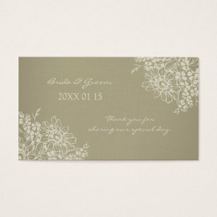 Vintage Floral Wedding Favor Tags