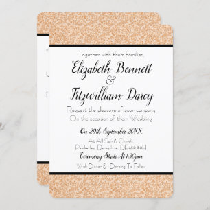 Vintage Floral Wedding Invitation