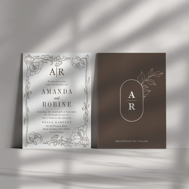 Vintage Floral Wedding Invitation (Creator Uploaded)