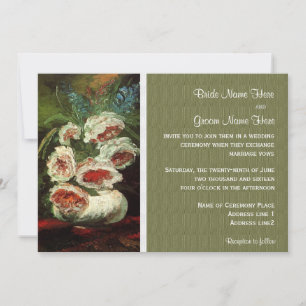 Vintage floral wedding invitations. invitation