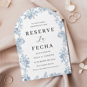 Vintage Floral Wedding Spanish Save The Date