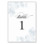 Vintage Floral Wedding Table Number