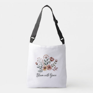 Vintage Floral Wildflowers Flowers Gardening Crossbody Bag