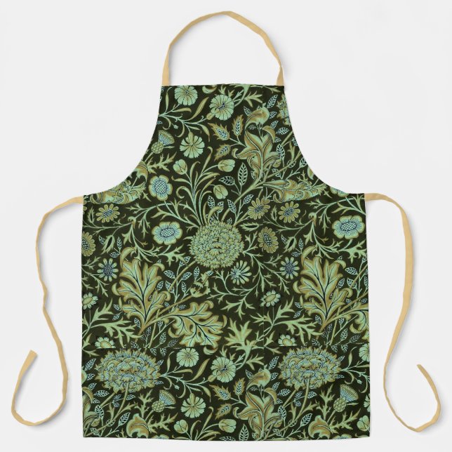 Vintage Floral William Morris Cherwell     Apron (Front)
