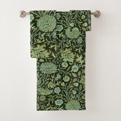 Vintage Floral William Morris Cherwell Bath Towel Set