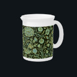 Vintage Floral William Morris Cherwell      Beverage Pitcher<br><div class="desc">This product is decorated by Cherwell, a beautiful winding design of chrysanthemum, carnation, rose, and thistle - the pattern was taken in segments from William Morris designs and created in 1887 by John Henry Dearle (1859 - 1932), art director of the woven and printed textile manufacture of Morris & Co.,...</div>