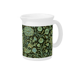 Vintage Floral William Morris Cherwell Beverage Pitcher