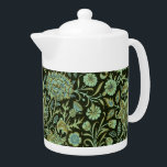 Vintage Floral William Morris Cherwell      Teapot<br><div class="desc">This product is decorated by Cherwell, a beautiful winding design of chrysanthemum, carnation, rose, and thistle - the pattern was taken in segments from William Morris designs and created in 1887 by John Henry Dearle (1859 - 1932), art director of the woven and printed textile manufacture of Morris & Co.,...</div>