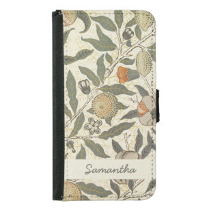 Vintage Floral William Morris Fruit Art Nouveau Samsung Galaxy S5 Wallet Case