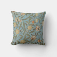 Vintage Floral William Morris Fruit Blue Floral