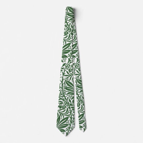 Vintage Floral William Morris Willow Bough Green Neck Tie