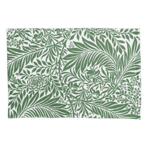 Vintage Floral William Morris Willow Bough Green Pillow Case