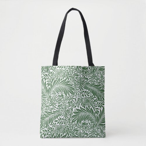 Vintage Floral William Morris Willow Bough Green Tote Bag