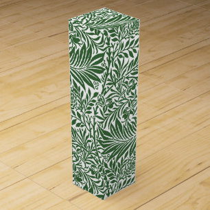 Vintage Floral William Morris Willow Bough Green Wine Box