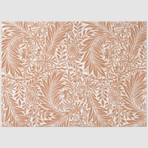 Vintage Floral William Morris Willow Bough Rust Tissue Paper