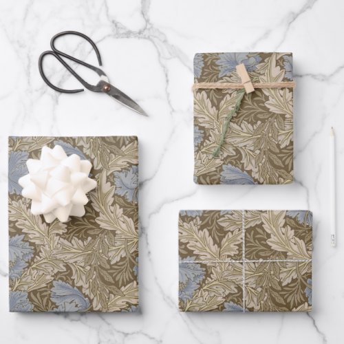 Vintage Floral William Morris wreath Wrapping Paper Sheets
