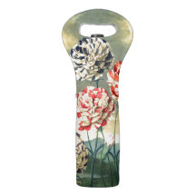 Vintage Floral Wine Bag