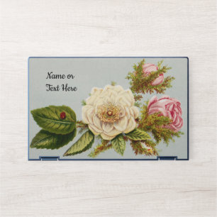 Vintage Floral With Ladybug HP Laptop Skin