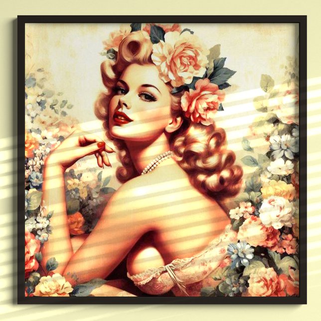 Vintage Floral Woman Poster (Creator Uploaded)
