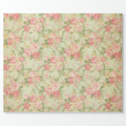 Vintage Floral Wrapping Paper | Zazzle