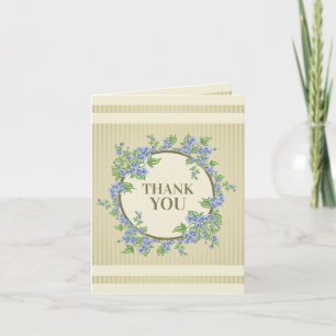 Vintage Floral Wreath, Employee Thank You Card