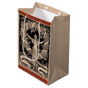 Vintage Floral Wreath Gift Bag