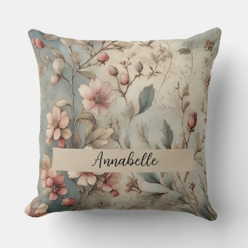 Vintage Florals Pillow