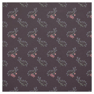 Vintage Florals Pink and Blue Petite Seamless Fabric