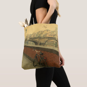 Vintage Florence Italy Tote Bag – Ponte Vecchio 