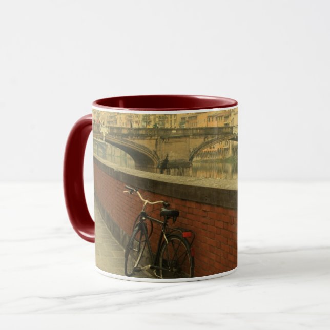 Vintage Florence Old Bridge Mug – Ponte Vecchio  (Front Left)