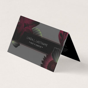 vintage flores elegance rest in peace folded